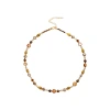 Hyacinth Meirad-style tiger's eye long beaded necklace women's accessories 2025 Douyin Hit light Luxury sweater chain Item Picture